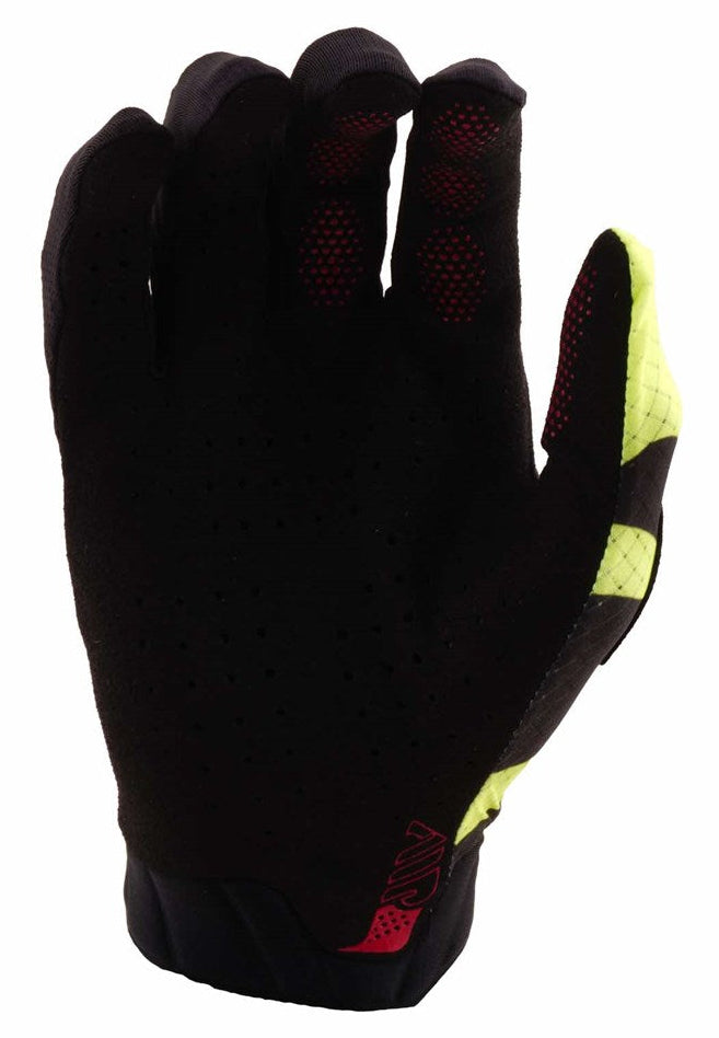 Troy Lee Designs Youth Air Glove Cyclops Black/Flo Yellow