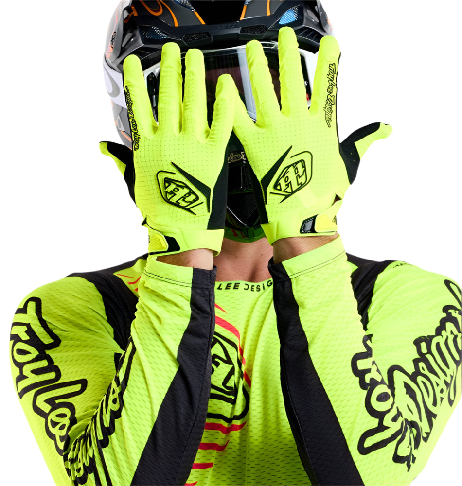 Troy Lee Designs YOUTH AIR GLOVE MONO FLO YELLOW