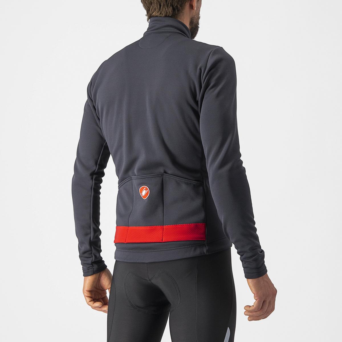 Castelli Puro 3 Jersey Dark Grey/Red Reflex