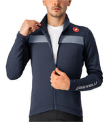 CASTELLI PURO 3 JERSEY FULL ZIP LIGHT BLACK/SILVER REFLEX