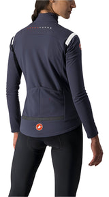 CASTELLI PERFETTO ROS WOMENS LONG SLEEVE DARK STEEL BLUE/SOFT PINK BACK
