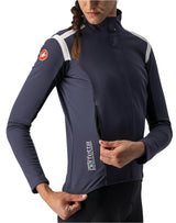 CASTELLI PERFETTO ROS WOMENS LONG SLEEVE DARK STEEL BLUE/SOFT PINK SIDE EFRONT