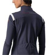 CASTELLI PERFETTO ROS WOMENS LONG SLEEVE DARK STEEL BLUE/SOFT PINK BACK
