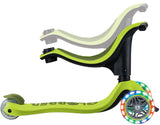  Globber GO UP SPORTY Lights Scooter - Lime Green/Khaki