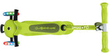 Globber GO UP SPORTY Lights Scooter - Lime Green/Khaki