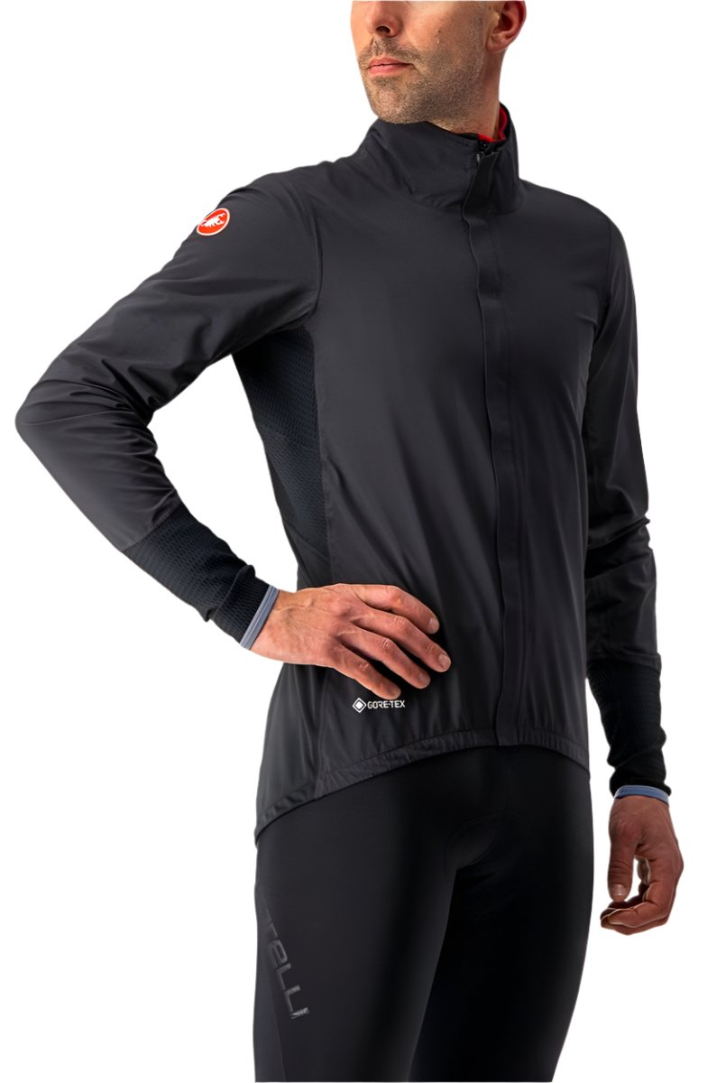 CASTELLI GAVIA JACKET BLACK SIDE FRONT