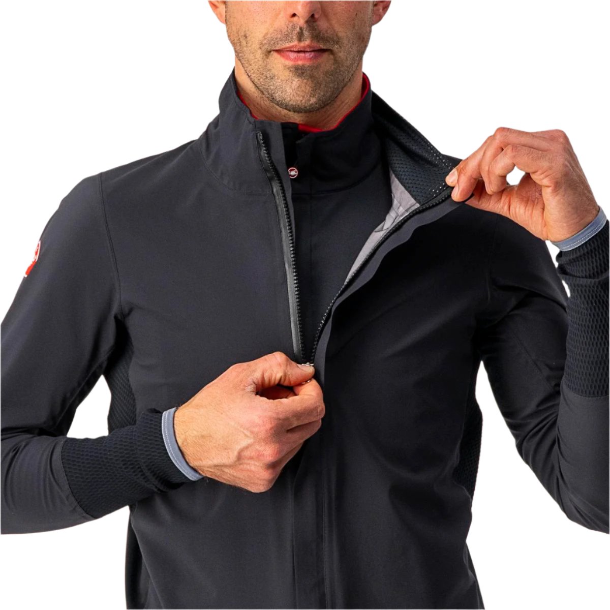 CASTELLI GAVIA JACKET BLACK FRONT