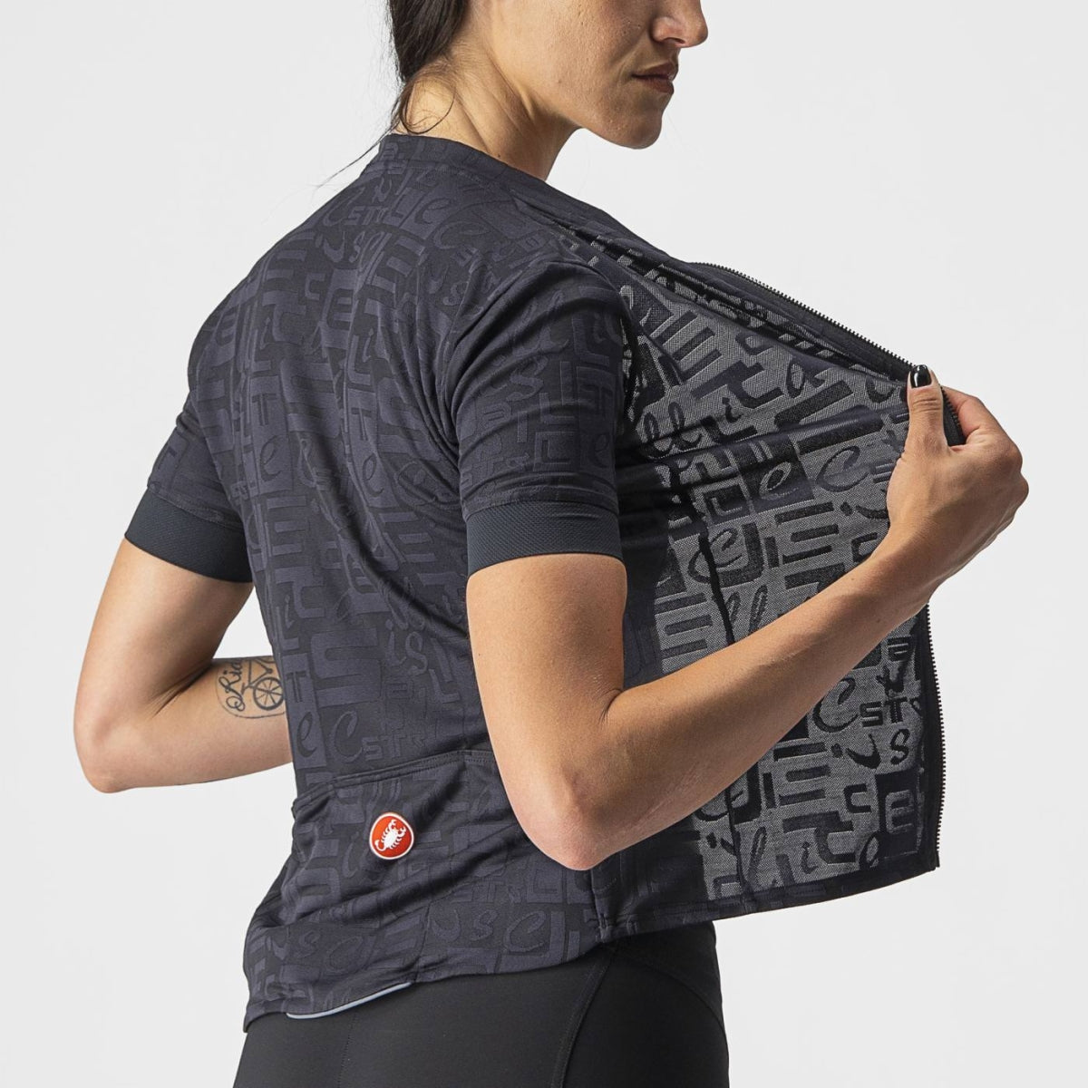 Castelli Promessa Jacquard Women's Jersey Light Black