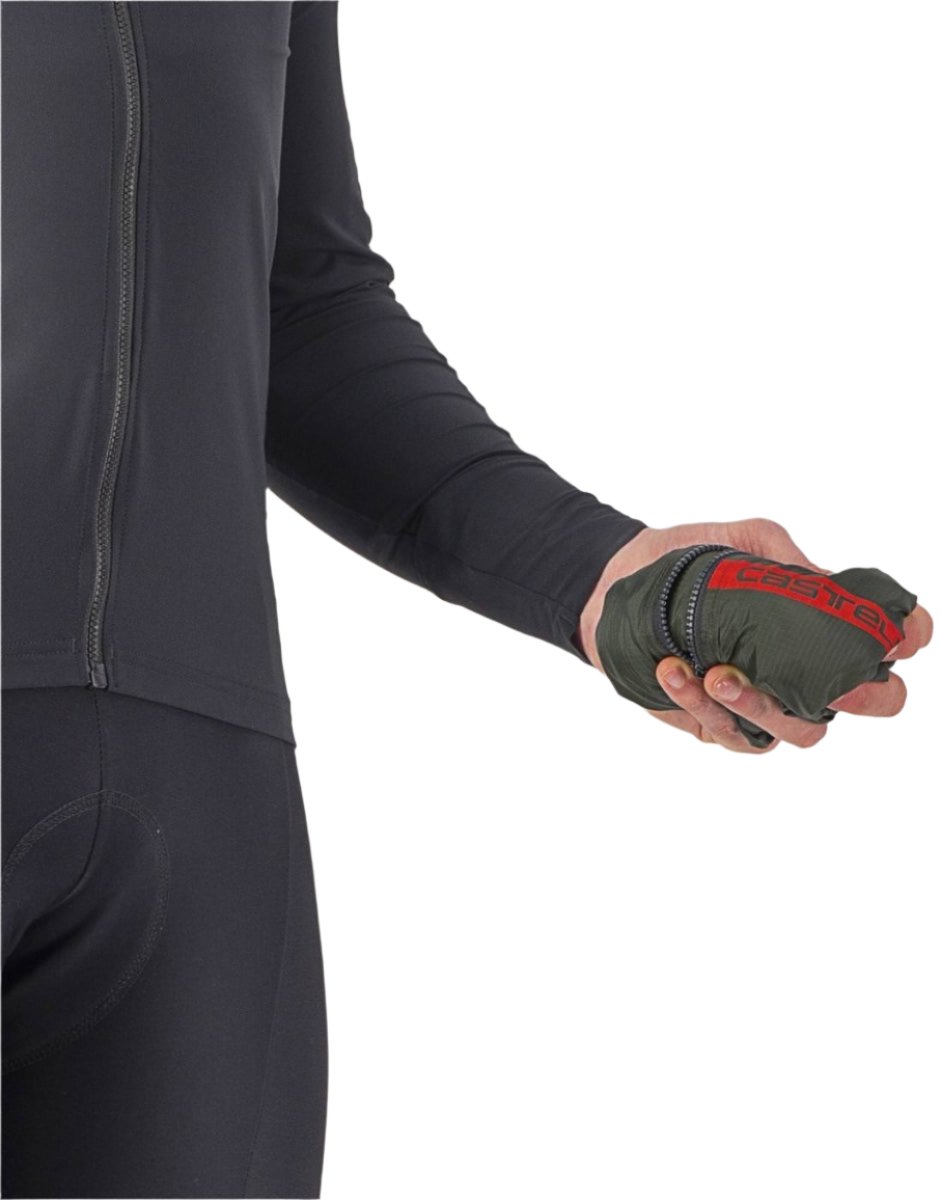 CASTELLI SQUADRA STRETCH JACKET MILITARY GREEN/DARK GRAY