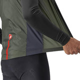 CASTELLI SQUADRA STRETCH VEST MILITARY GREEN/DARK GRAY SIDE