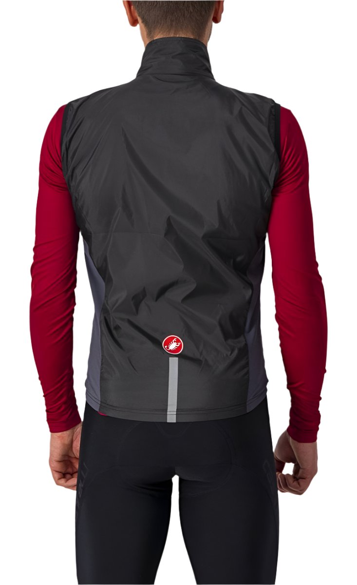 CASTELLI SQUADRA STRETCH VEST LIGHT BLACK/DARK GREY BACK