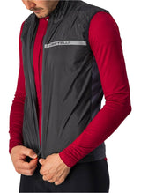 CASTELLI SQUADRA STRETCH VEST LIGHT BLACK/DARK GREY ZIPPER