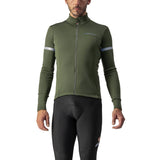 Castelli Fondo 2 Jersey FZ - Military Green/Silver Reflex