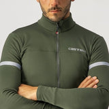 Castelli Fondo 2 Jersey FZ - Military Green/Silver Reflex