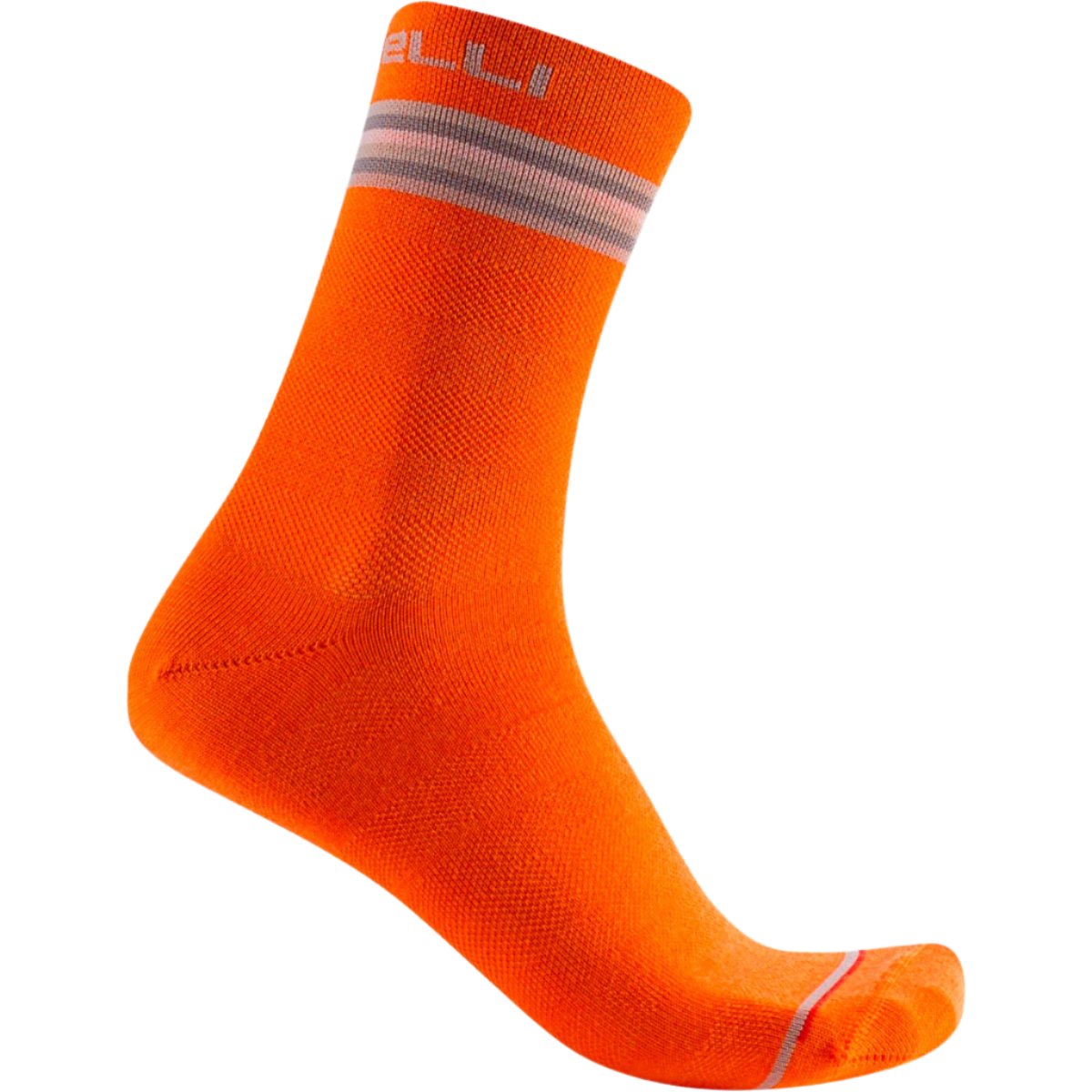 CASTELLI GO WOMENS 15 SOCKS MELON/NICKEL GRAY
