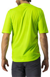 CASTELLI TRAIL TECH TEE ELECTRIC LIME/DARK LIME BACK