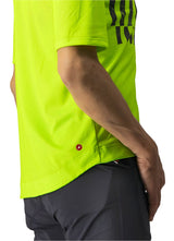 CASTELLI TRAIL TECH TEE ELECTRIC LIME/DARK LIME SIDE 