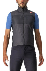 CASTELLI UNLIMITED PUFFY VEST DARK GREY/BLACK-SILVER GREY FRONT