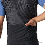 CASTELLI UNLIMITED PUFFY VEST DARK GREY/BLACK-SILVER GREY BACK POCKET