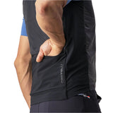 CASTELLI UNLIMITED PUFFY VEST DARK GREY/BLACK-SILVER GREY BACK POCKET