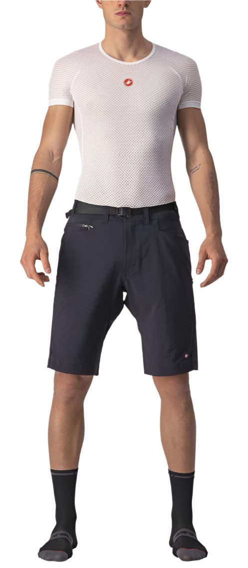 CASTELLI UNLIMITED TRAIL BAGGY SHORT BLACK FRONT