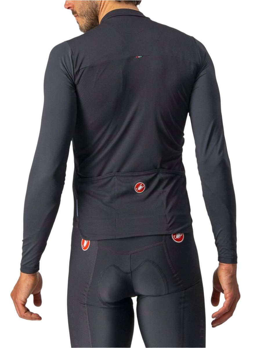 CASTELLI PROLOGO LONG SLEEVE JERSEY LIGHT BLACK/SILVER GREY-IVORY BACK