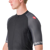 CASTELLI ENTRATA JERSEY LIGHT BLACK/DARK GRAY-IVORY