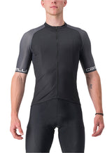 CASTELLI ENTRATA JERSEY LIGHT BLACK/DARK GRAY-IVORY FRONT