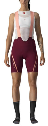 CASTELLI VELOCISSIMA 3 BIB SHORT BORDEAUX/BLUSH FRONT