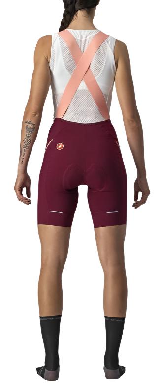 CASTELLI VELOCISSIMA 3 BIB SHORT BORDEAUX/BLUSH BACK