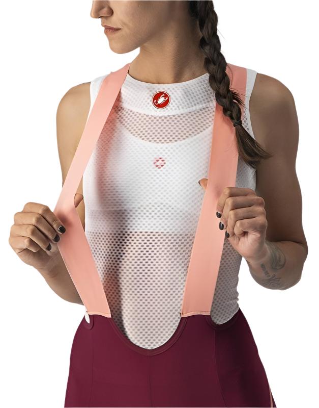CASTELLI VELOCISSIMA 3 BIB SHORT BORDEAUX/BLUSH FRONT