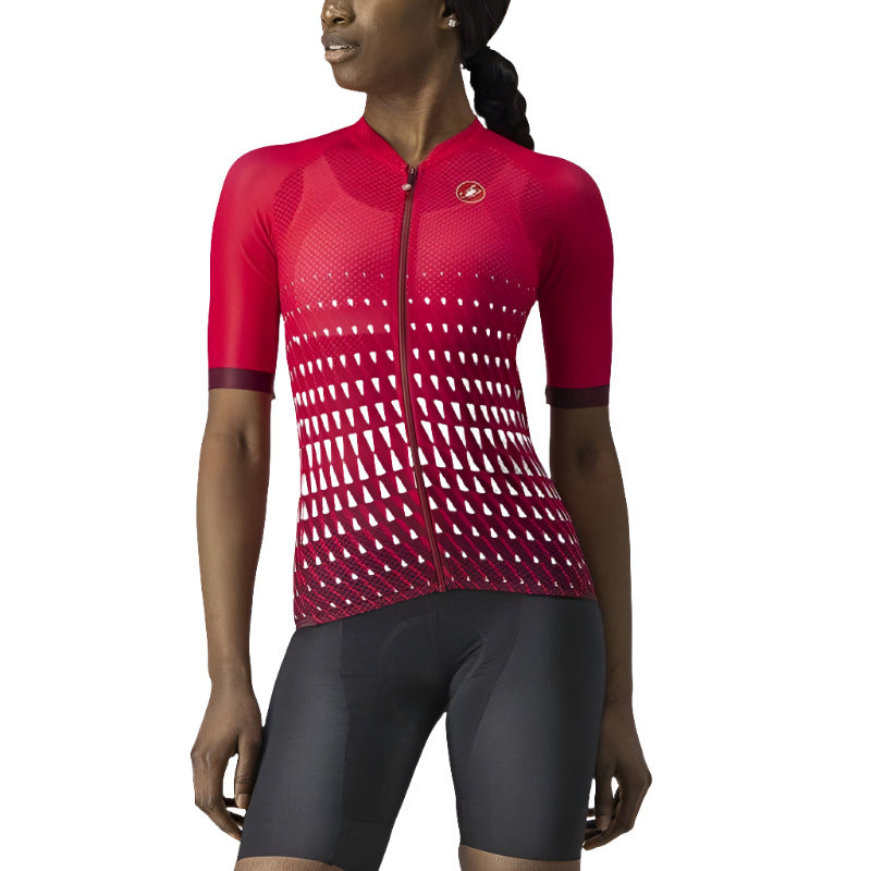 CASTELLI CLIMBER'S JERSEY RASPBERRY/WHITE-BORDEAUX
