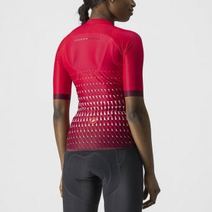 CASTELLI CLIMBER'S JERSEY RASPBERRY/WHITE-BORDEAUX