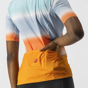 CASTELLI DOLCE JERSEY SKYLIGHT/POP ORANGE