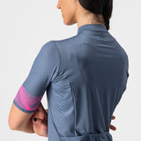 Castelli Fenice Women's Jersey Light Steel Blue/Pink Fluro