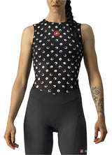 CASTELLI PRO MESH 3 WOMENS SLEEVELESS LIGHT BLACK FRONT