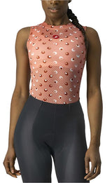 CASTELLI PRO MESH 3 WOMENS SLEEVELESS BLUSH FRONT
