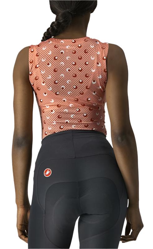CASTELLI PRO MESH 3 WOMENS SLEEVELESS BLUSH BACK