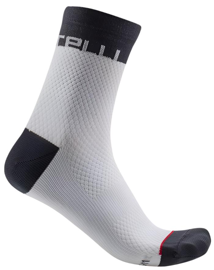 CASTELLI VELOCISSIMA 12 SOCKS WHITE/DARK GRAY 