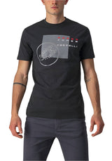 CASTELLI MAURIZIO TEE BLACK-DARK GREY-RED FRONT