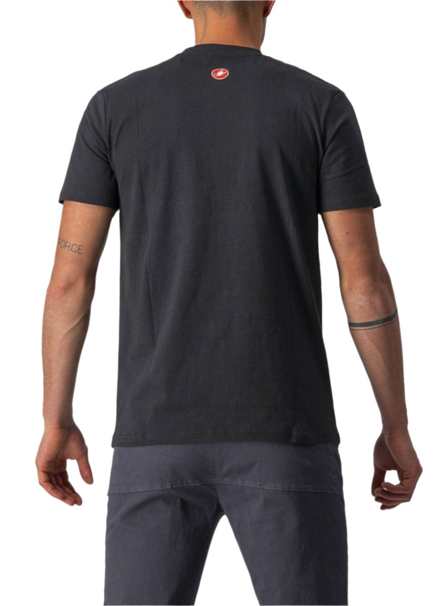CASTELLI MAURIZIO TEE BLACK-DARK GREY-RED BACK