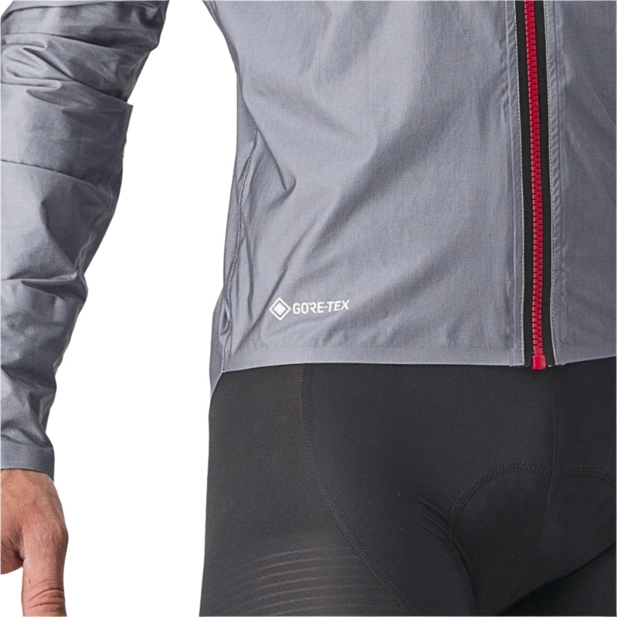 CASTELLI TEMPESTA LITE JACKET SILVER SIDE PRINT