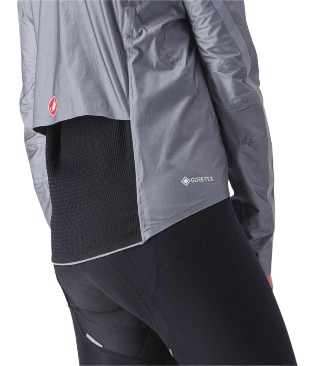 CASTELLI TEMPESTA LITE WOMENS JACKET GRAY SIDE
