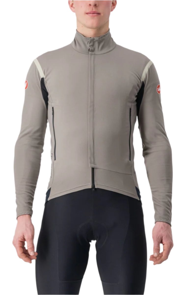CASTELLI PERFETTO RoS 2 JACKET NICKEL GRAY/TRAVERTINE GRAY FRONT