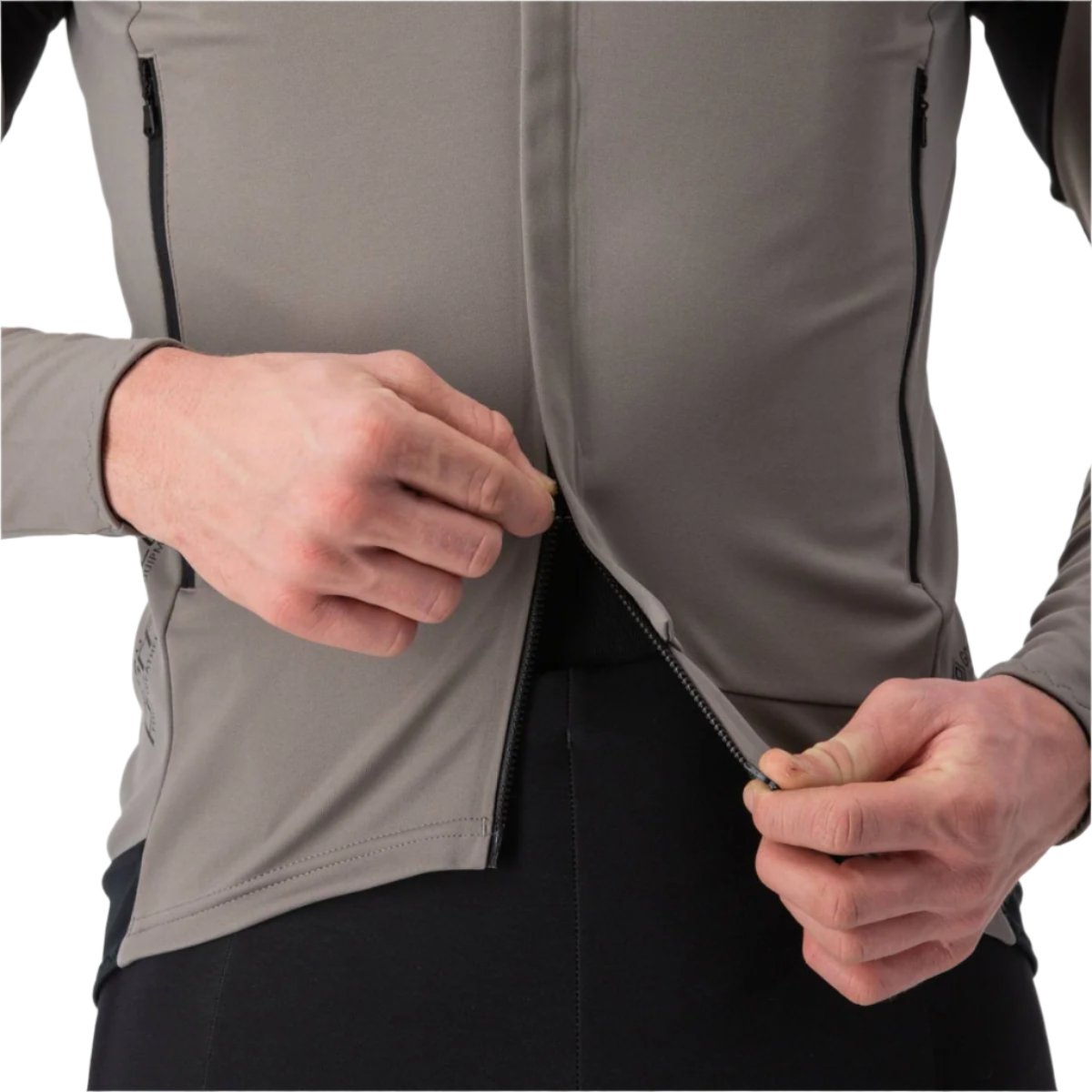CASTELLI PERFETTO RoS 2 JACKET NICKEL GRAY/TRAVERTINE GRAY ZIPPER