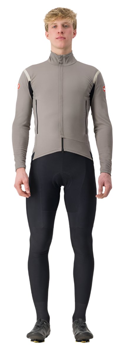 CASTELLI PERFETTO RoS 2 JACKET NICKEL GRAY/TRAVERTINE GRAY FRONT