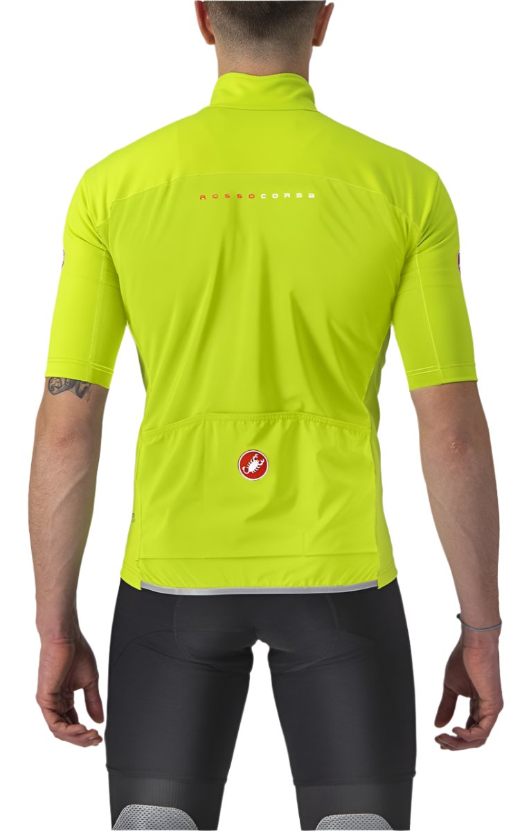 CASTELLI PERFETTO RoS 2 WIND JERSEY ELECTRIC LIME BACK