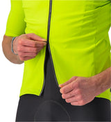 CASTELLI PERFETTO RoS 2 WIND JERSEY ELECTRIC LIME ZIPPER