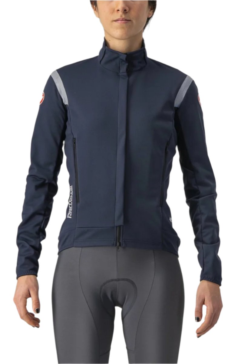 CASTELLI PERFETTO RoS 2 JACKET SAVILE BLUE/SILVER REFLEX FRONT
