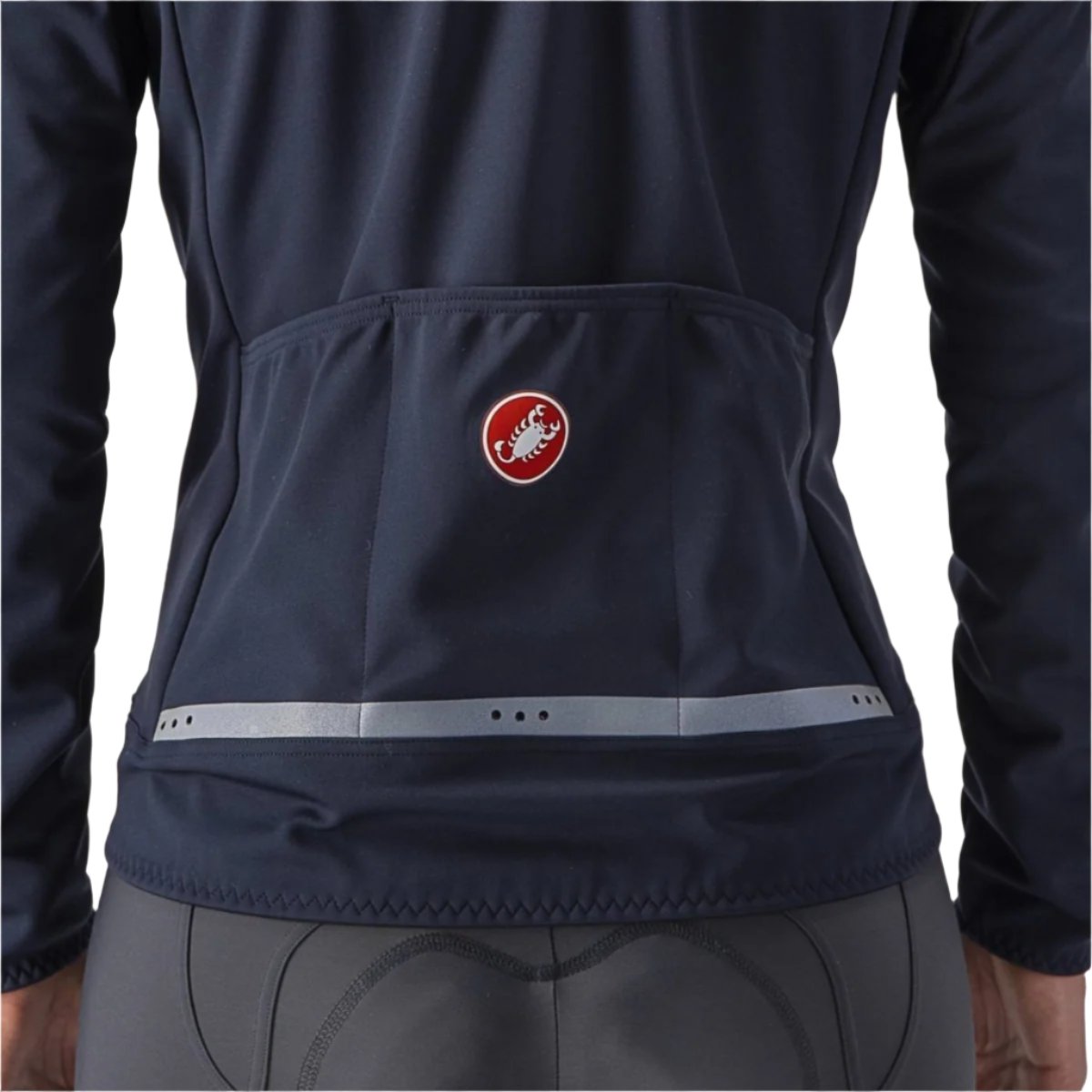 CASTELLI PERFETTO RoS 2 JACKET SAVILE BLUE/SILVER REFLEX BACK